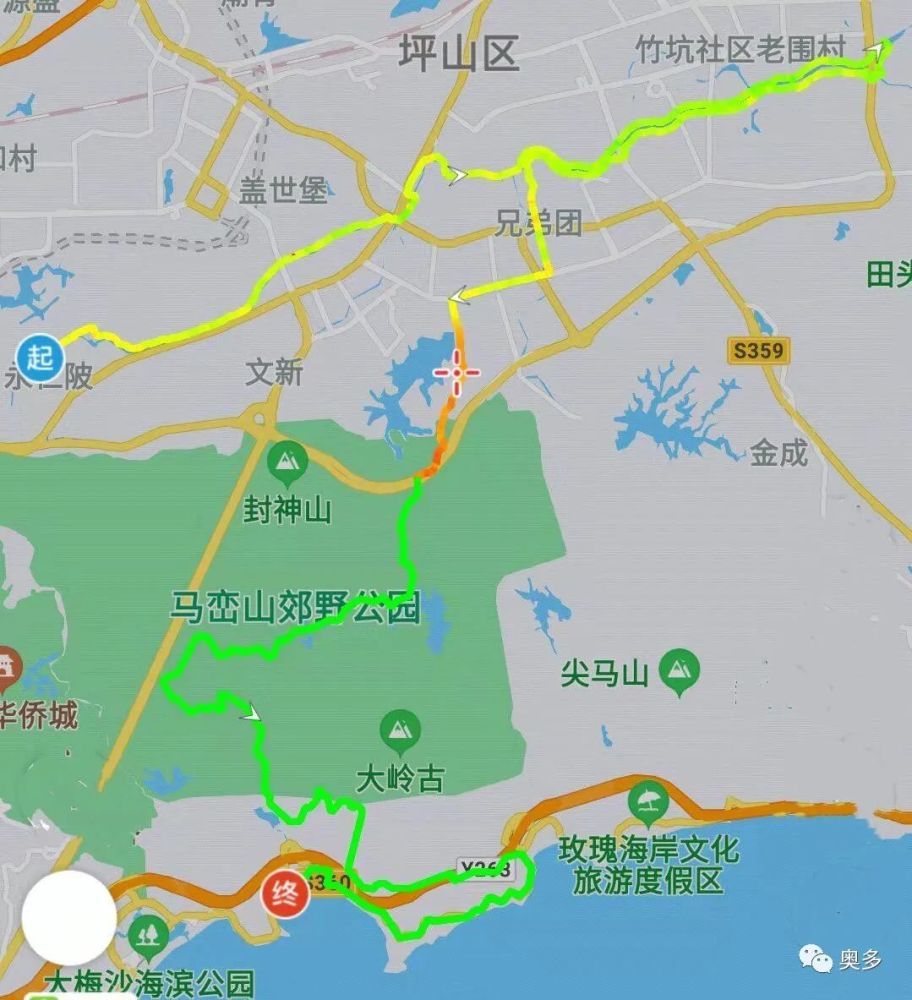 坪山湿地公园深圳科技大学燕子湖国际会展中心红花潭天峦湖马峦山郊野