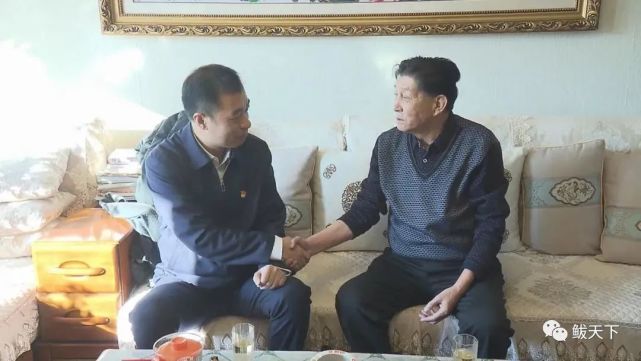 孟鑫任成姜兴业走访慰问区级退休老领导