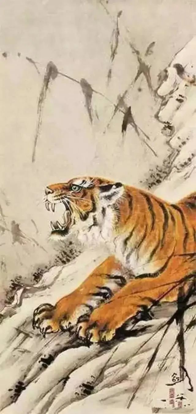 虎年虎画 福虎生威
