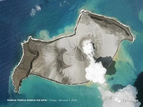 中国卫星集体跟拍汤加火山现状