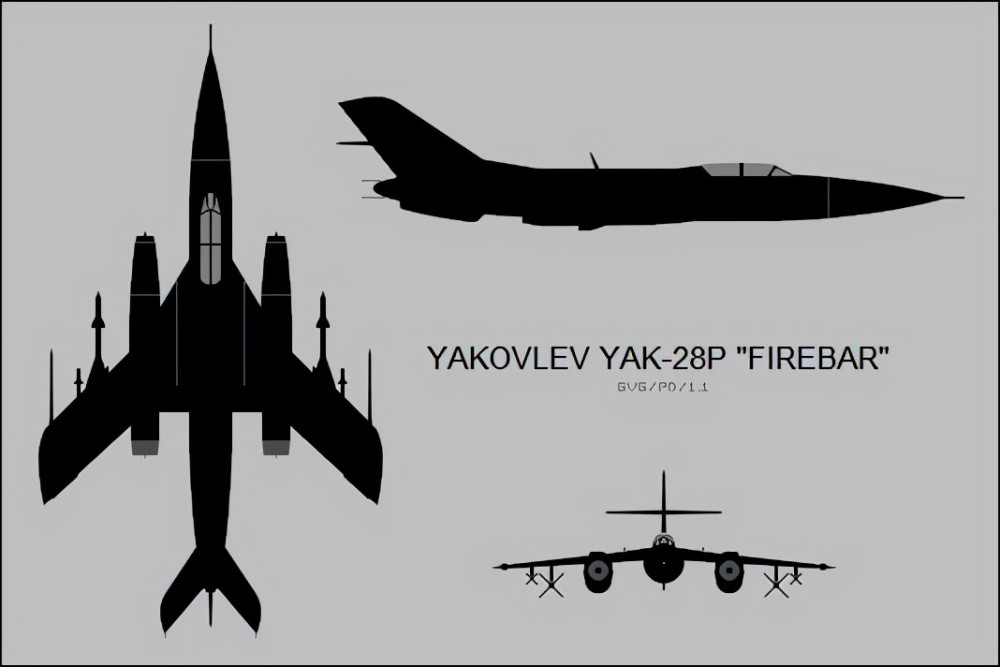 雅克28轰炸机的截击改型雅克28p