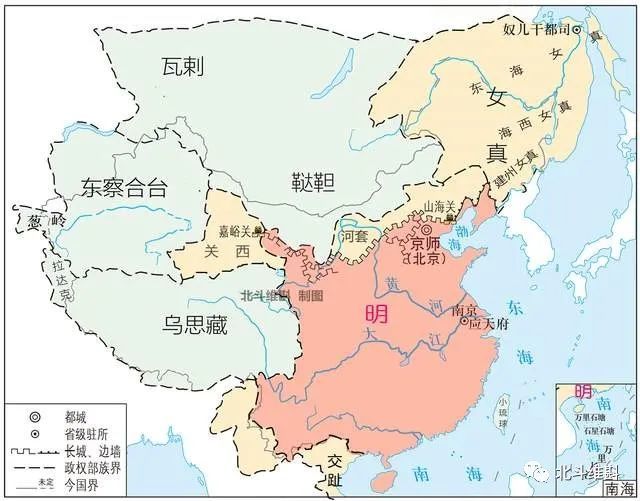 明朝疆域概述:前期雄心勃勃地继承元朝版图,后期将边疆一再丢弃