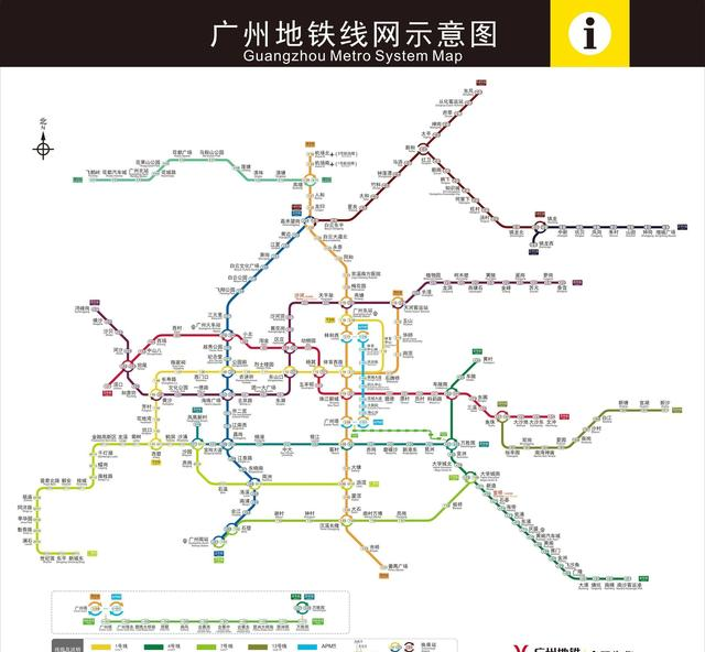 广州地铁正式投入运营的线路已经达14条线,1号线,2号线,3号线(含北延