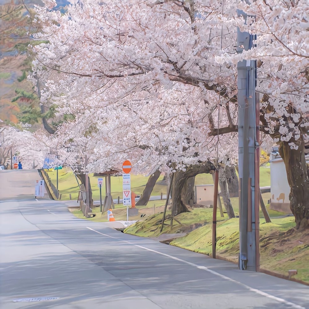 日系樱花背景图