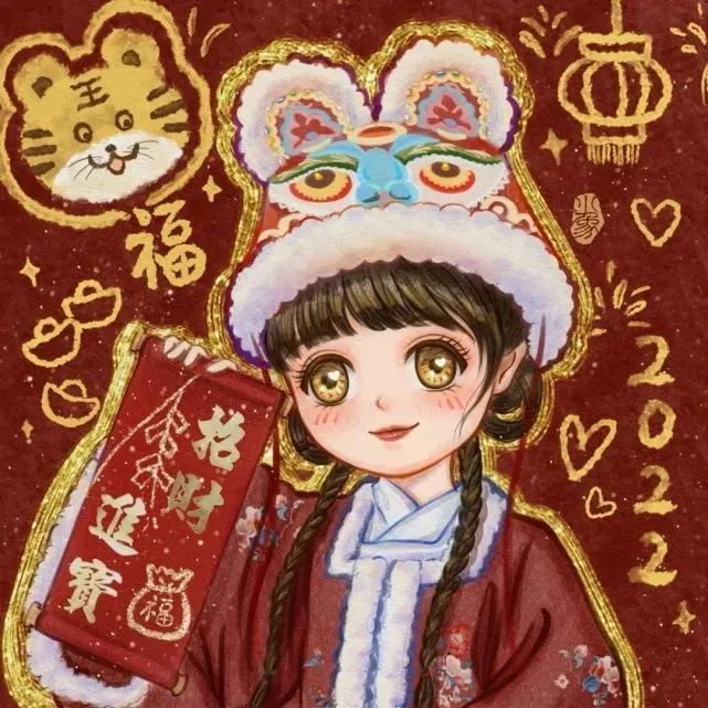 虎年闺蜜头像 新年姐妹头像|我唱快乐 你跟着和