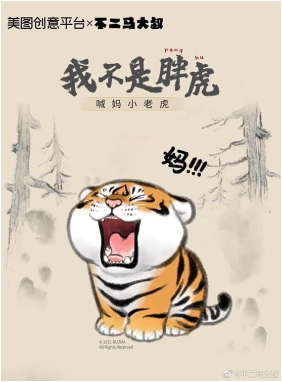 威猛老虎变身可爱憨厚的"胖虎",2022年最可爱的老虎啦