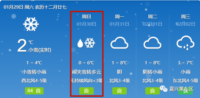 嘉兴过年的天气预报再次更新还要下3天雪大年夜3有冰冻