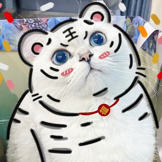 萌萌哒小老虎头像