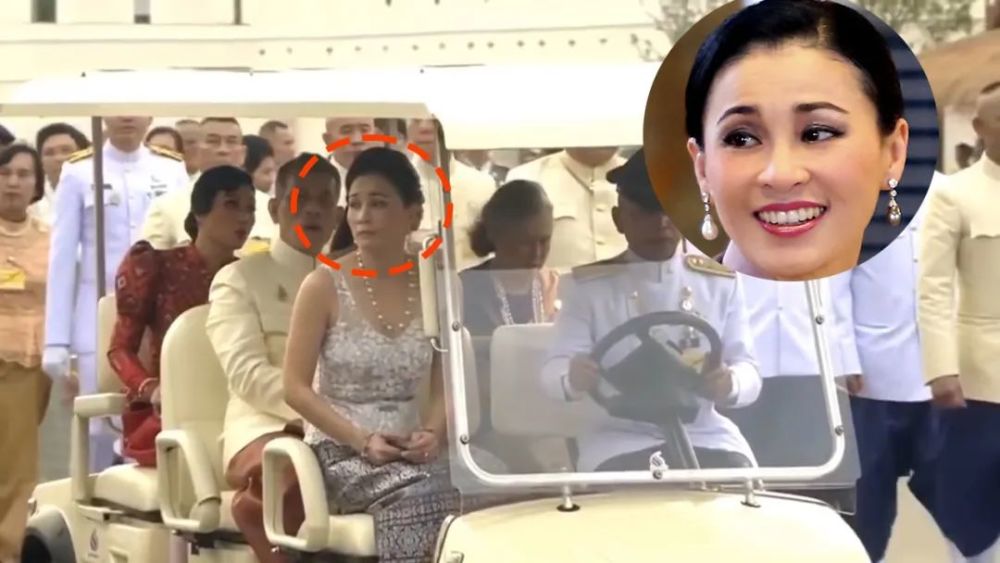 苏提达穿蕾丝v领装比美诗妮娜复古华服不顾军人身份公开争宠