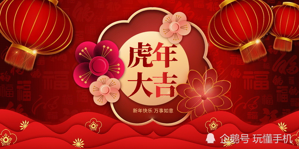 玩懂手机祝大家新年快乐虎年大吉大利