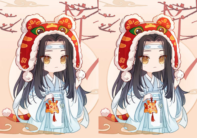 墨家三部曲的新年贺图,渣反终于营业,忘羡岁月静好,花怜的霸气