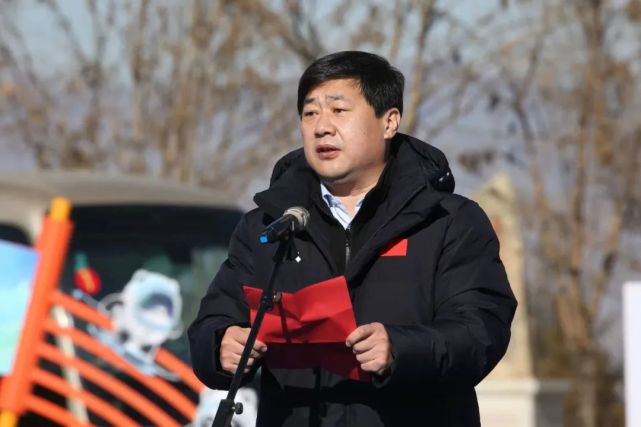 张家口市委副书记,市长赵文锋主持张家口赛区火炬接力起跑仪式.