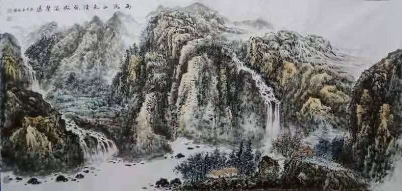 当代著名山水画画家王明辉国画作品欣赏
