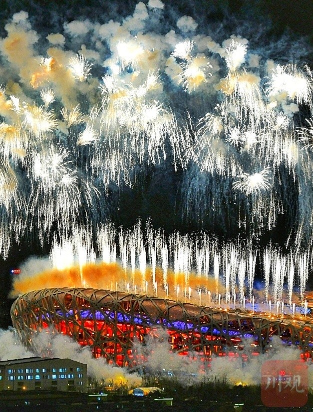 绝美焰火北京冬奥会举行开幕式