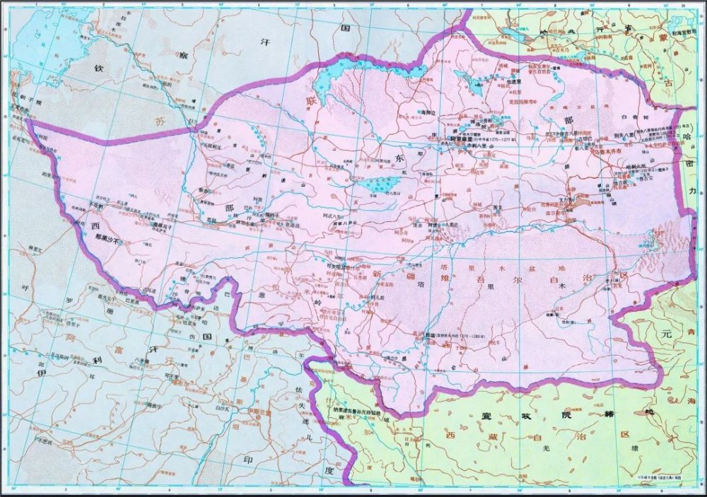 察合台汗国2,东,西察合台汗国与叶尔羌汗国汗国东部主要是蒙古都