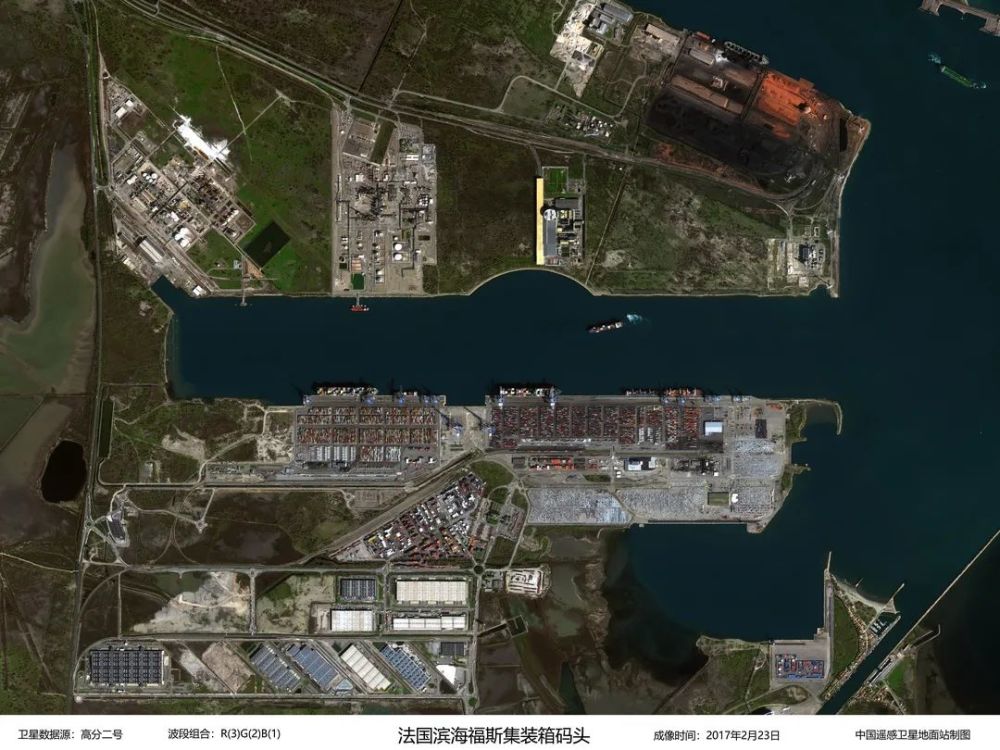 滨海福斯港高分二号 2017年2月23日福斯集装箱码头图片来自网络布克