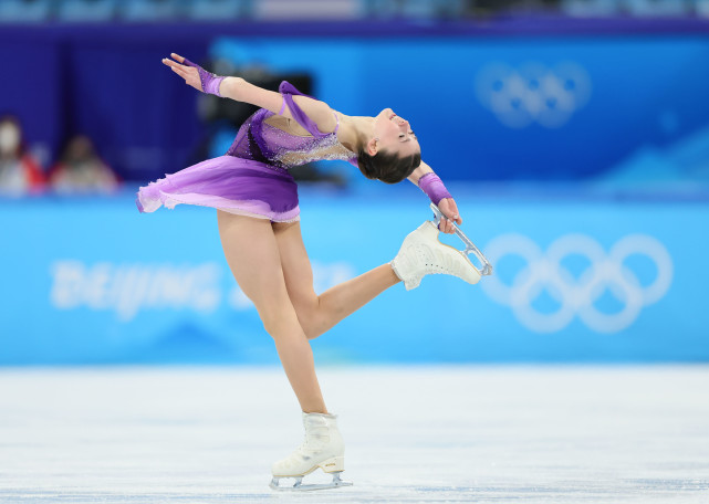 (北京冬奥会)花样滑冰—团体赛:女子单人滑短节目赛况(8)