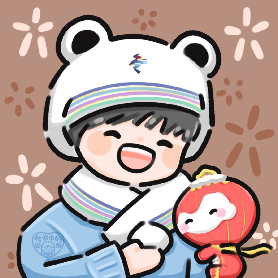 冰墩墩雪容融头像