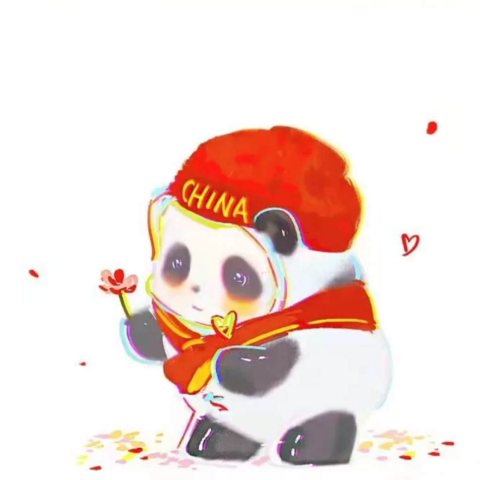 冰墩墩雪容融头像