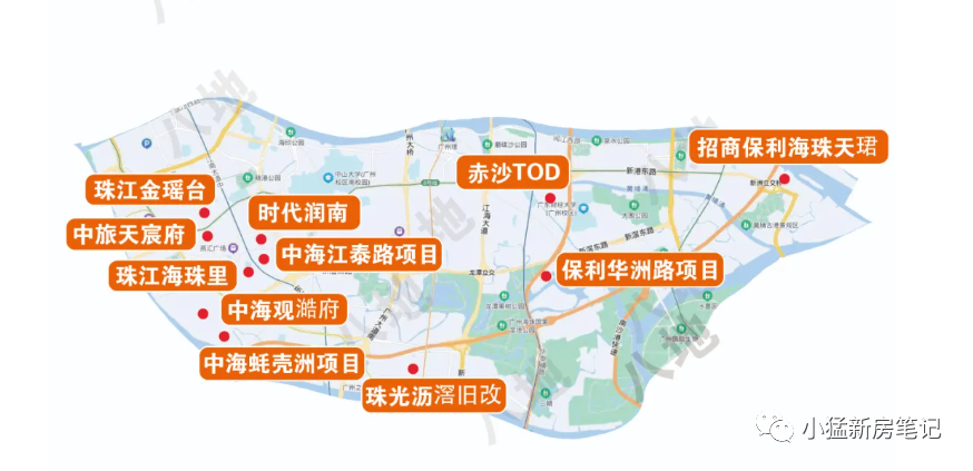 的,除了加推的招商保利海珠天琤外,让人期待的还有中海蚝壳洲地块项目