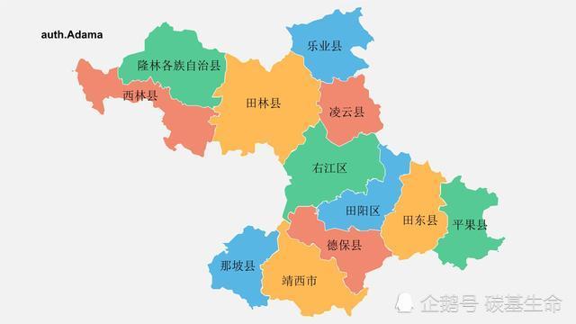 均在百色市,其中德保县88例,靖西市5例,右江区3例,田阳区1例,隆林县1