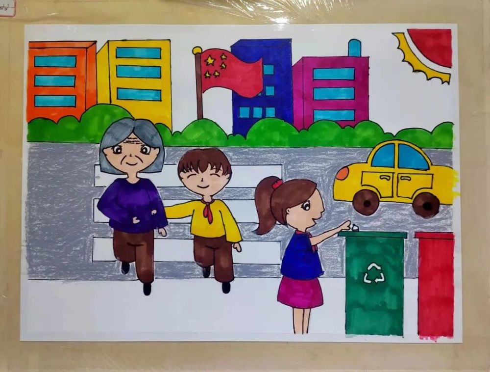 东川市民快看校园创文明城市网上绘画作品展来啦
