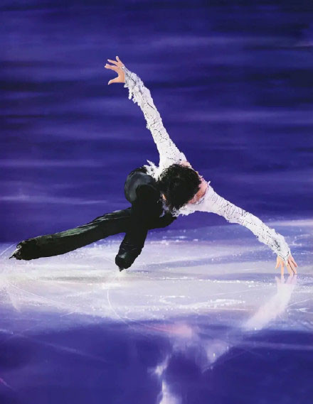 "这是央视主持人对羽生结弦在平昌冬奥会上男子单人滑决赛上的评价.