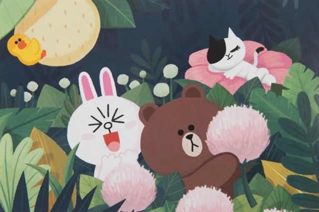 更多更新可查看菜单栏重复一次,本期暗号  linefriends