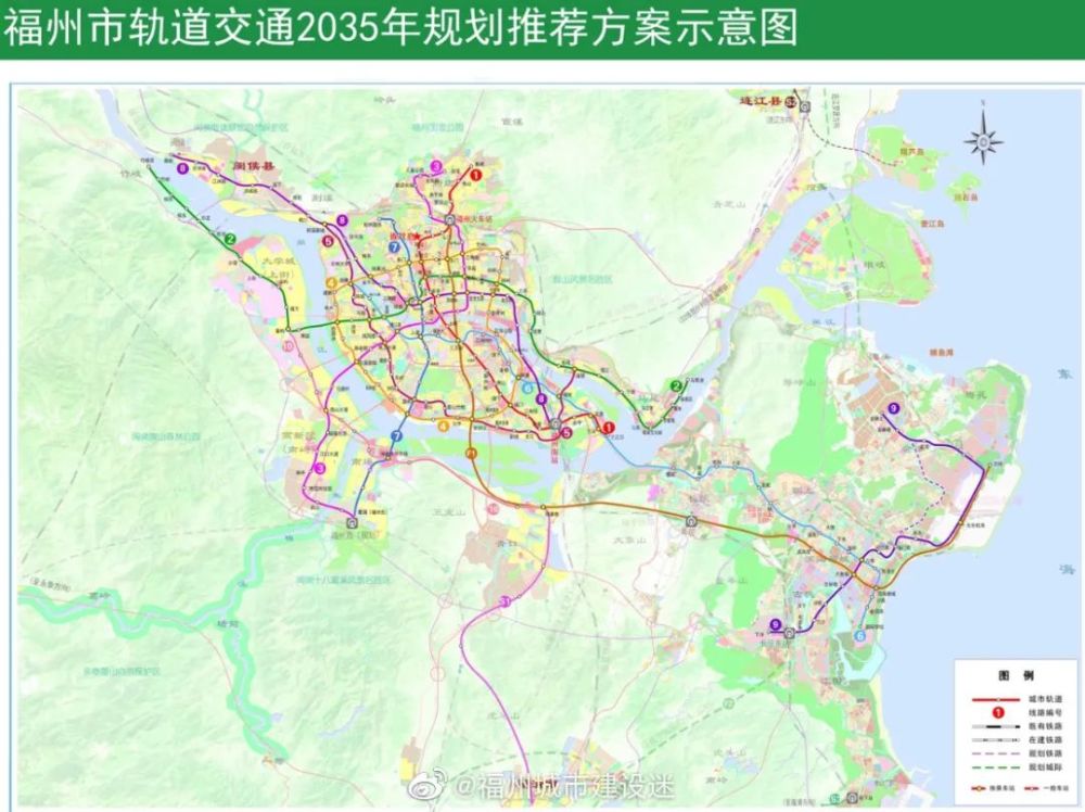 网传福州地铁第三轮终极过程稿曝光3号线连接战坂至福州西站落定南通