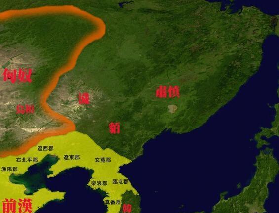 西汉中期,居于古代中国东北的扶余人在肃慎人的压迫下,南下在朝鲜半岛