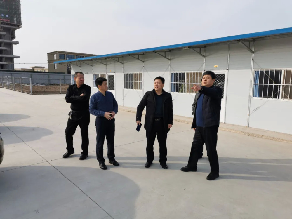 阳信县教育和体育局党组书记局长刘兆忠调研学校教育项目建设工地复工