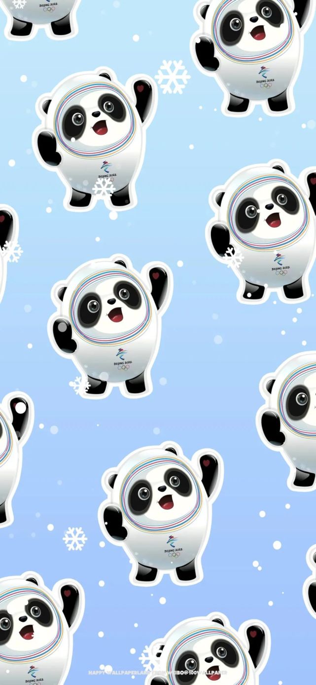 冰墩墩壁纸套图|雪容融壁纸套图