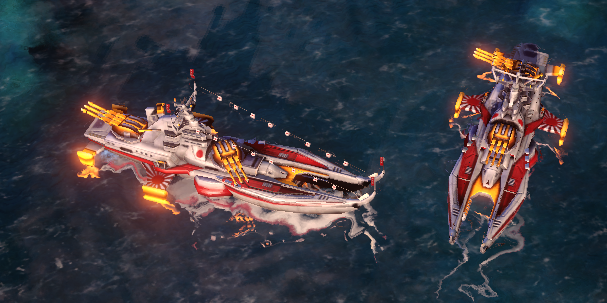 幕府将军的时刻到了!选择该单位的语音:the emperor"s battleship!