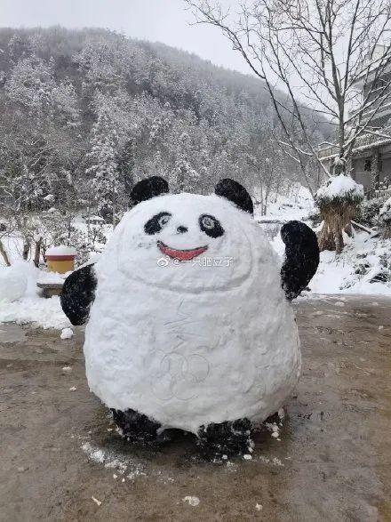 冰墩墩雪人大赏,看看有没有你堆的!