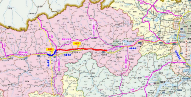 项目概况:329国道临安玲珑至於潜段改建工程一期项目起点位于杭徽