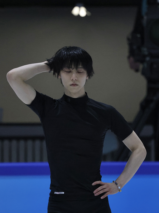 羽生结弦继续练习4a|羽生结弦|日本_体育|花样滑冰|首都体育馆|郭红松