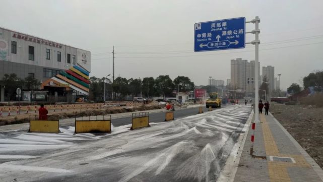 预计3月验收通车,通车后将有效缓解澄浏中路(申霞路-嘉戬公路)的交通