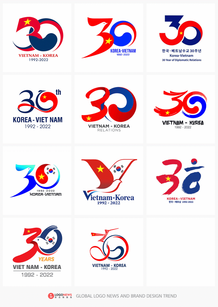 越南与韩国建交30周年纪念活动logo