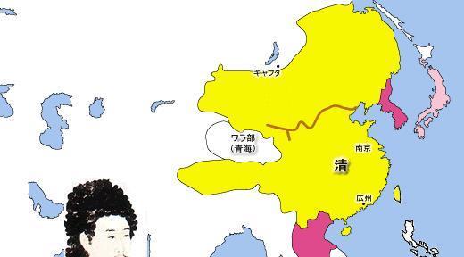 第六幅地图是乾隆时期的版图.
