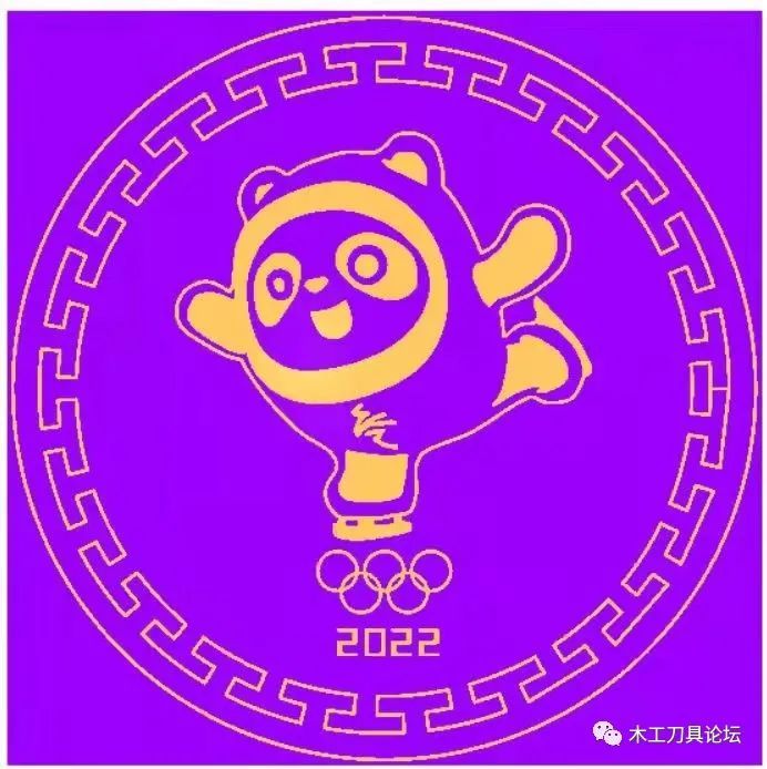冰墩墩木工雕刻机路径来了你想要吗