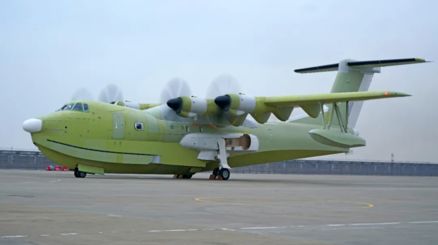 大型水陆两栖飞机ag6001003架机首次试车成功