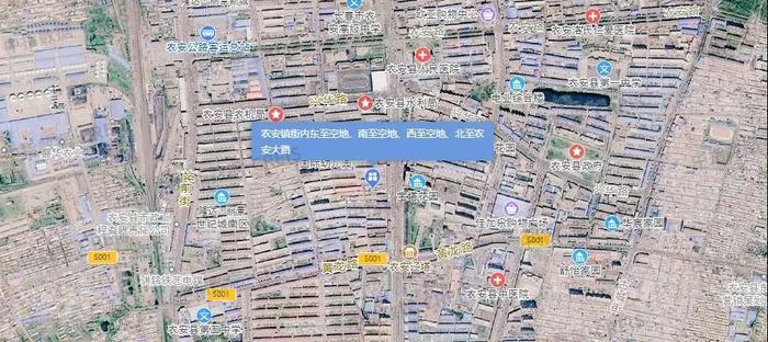 南至空地,西至空地,北至农安大路,总用地面积13798,规划建筑面积