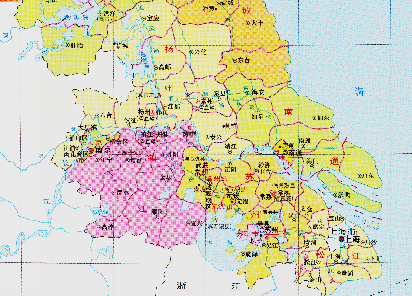 江苏与上海的区划变动江苏省的10个县为何划入了上海市