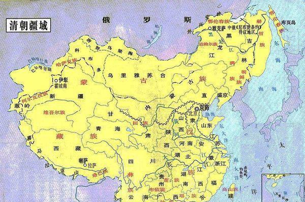 清朝虽然在近代以来饱受屈辱,割地赔款,但直到灭亡时仍控制着名义上