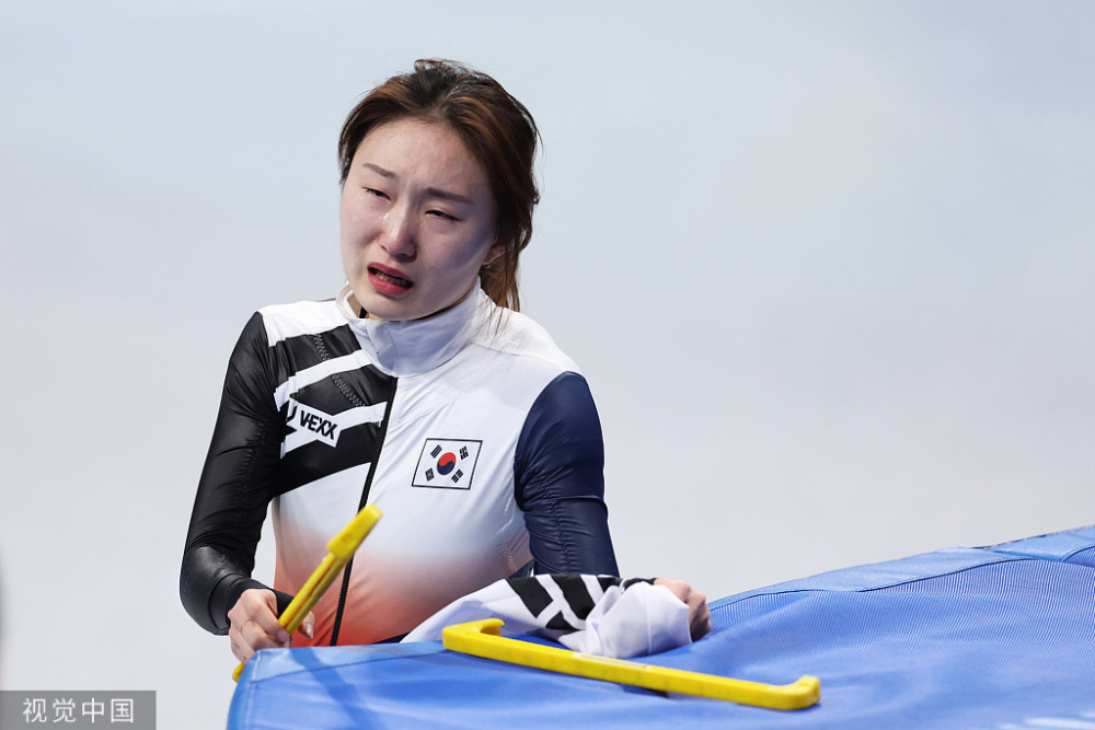 冬奥会女子1000米短道速滑韩国选手崔静敏痛失金牌组图