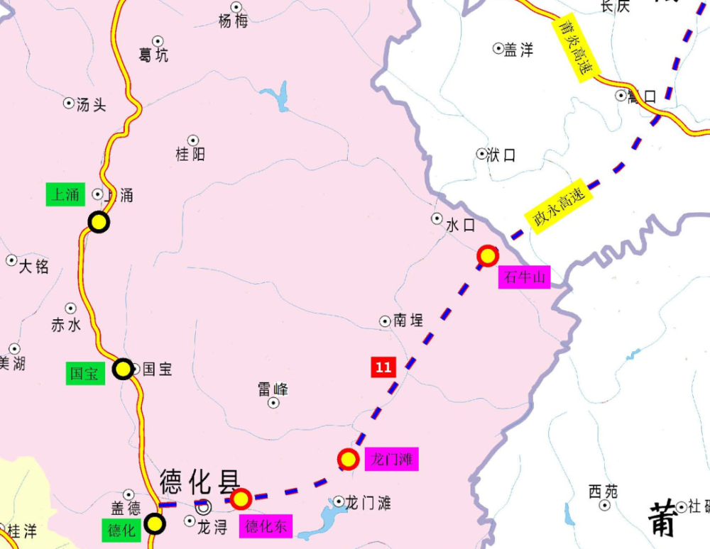政永高速德化段是海西高速公路网四纵六横的重要组成部分,经我县水口