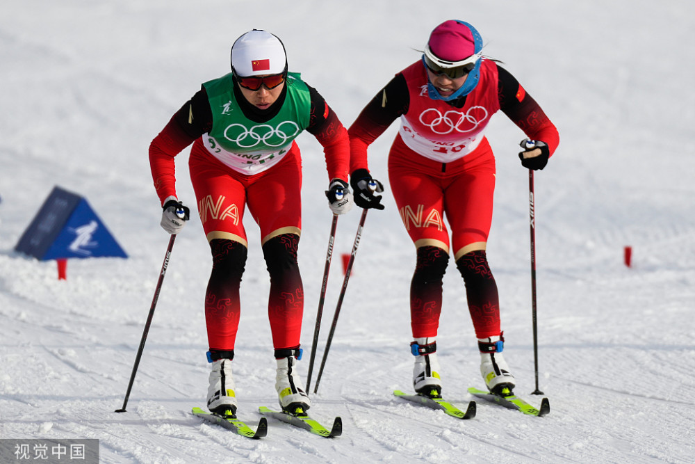 冬奥会45km女子越野滑雪接力中国队表现组图