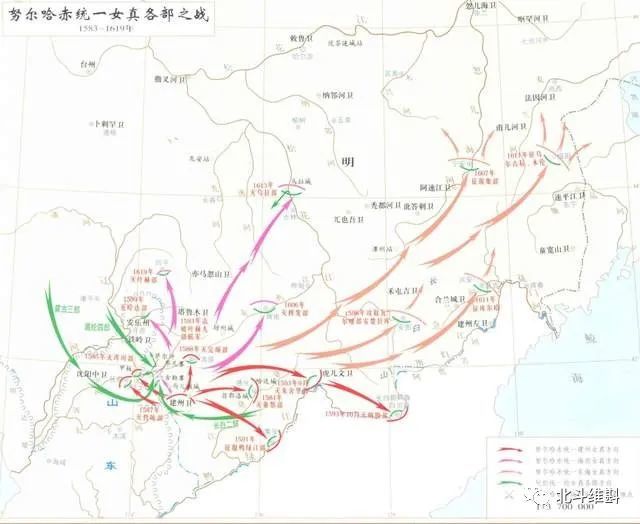 努尔哈赤统一女真明朝20万精锐全军覆没40年终于完成大业