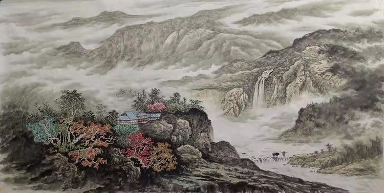 著名山水画家吕景辉作品欣赏