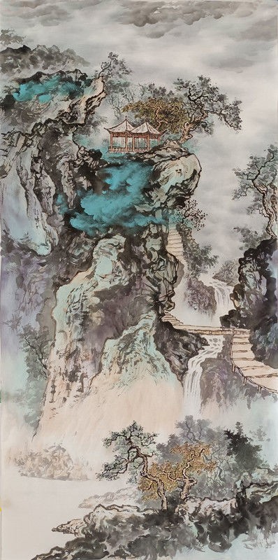 著名山水画家吕景辉作品欣赏